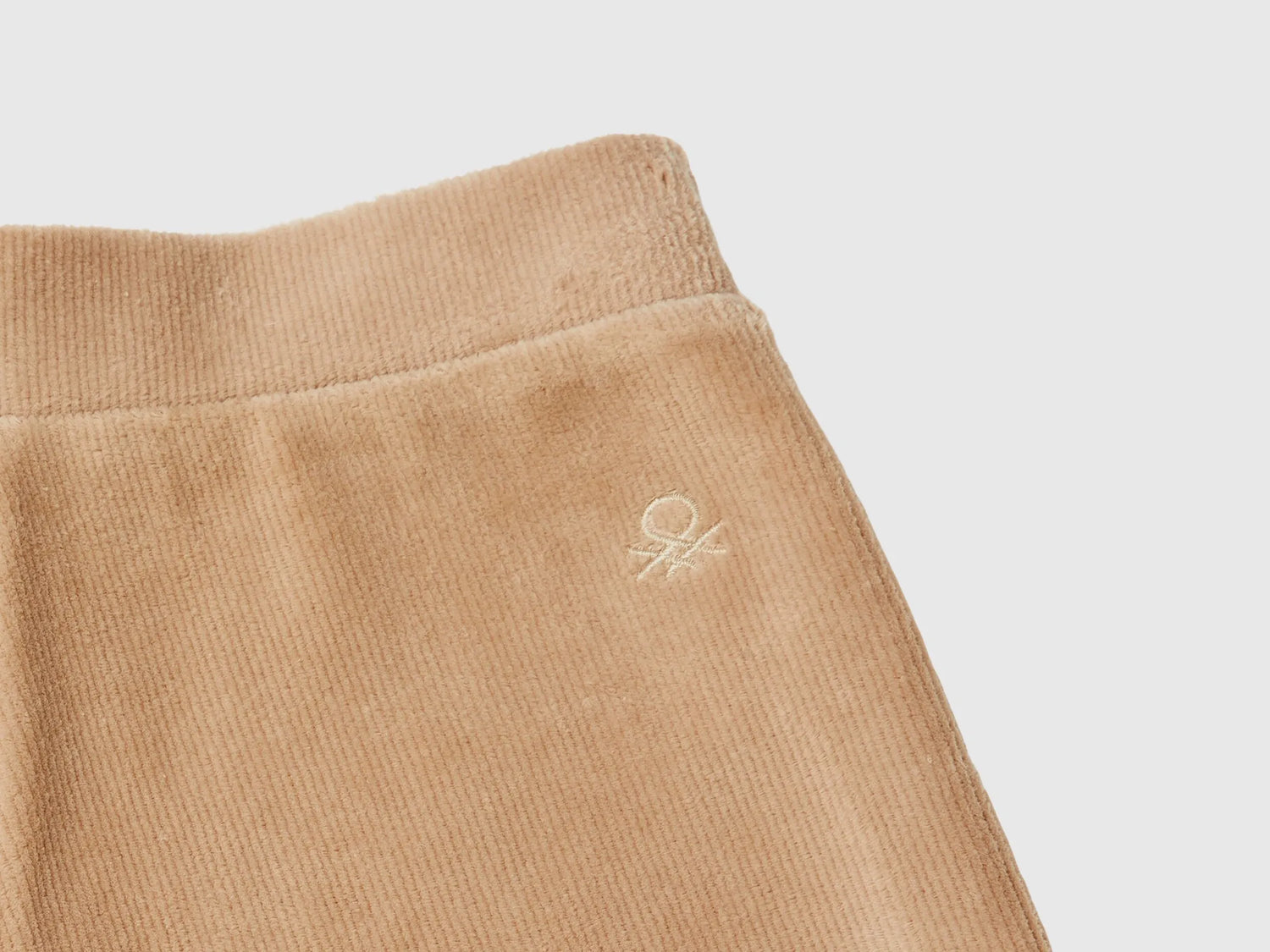 Benetton_Beige_Wide Chenille Trousers_4DZBCF02Q_1K3_03