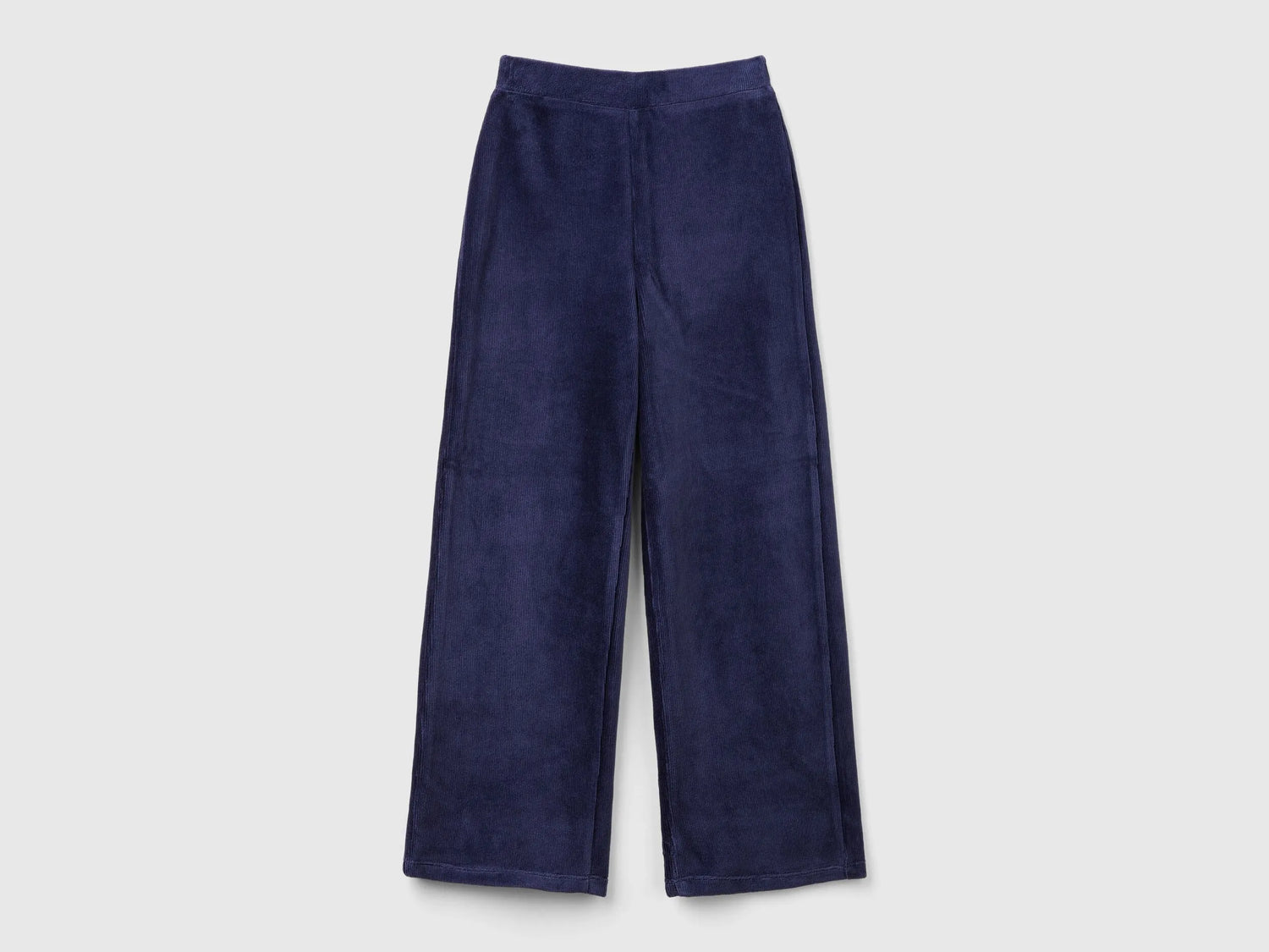 Benetton_Dark Blue_Wide Chenille Trousers_4DZBCF02Q_252_01