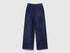 Benetton_Dark Blue_Wide Chenille Trousers_4DZBCF02Q_252_01