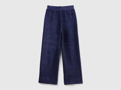 Benetton_Dark Blue_Wide Chenille Trousers_4DZBCF02Q_252_02
