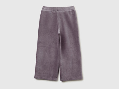 Benetton_Dark Gray_Wide Chenille Trousers_4DZBGF01E_00A_02