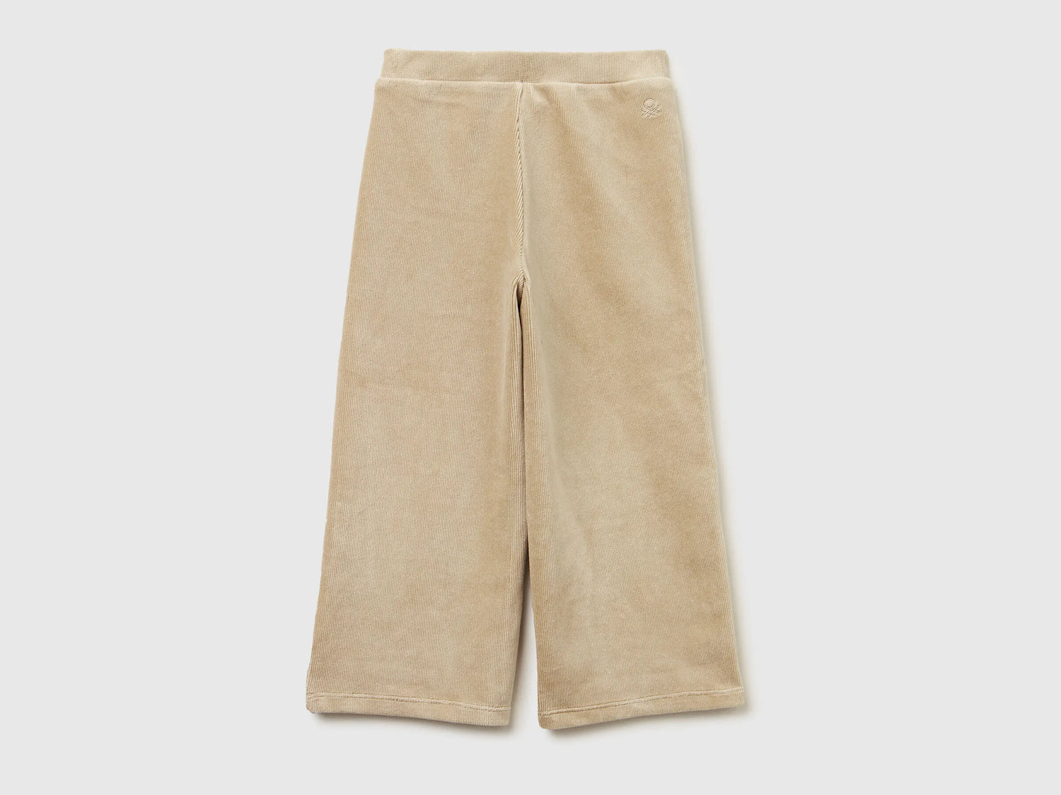 Benetton_Beige_Wide Chenille Trousers_4DZBGF01E_1K3_02