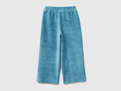 Benetton_Turquoise_Wide Chenille Trousers_4DZBGF01E_2H6_02