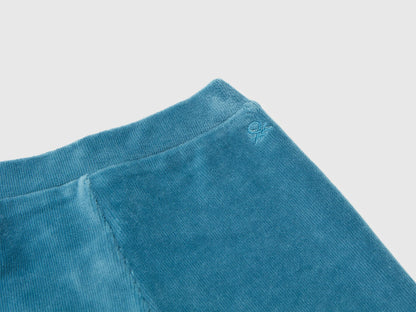 Benetton_Turquoise_Wide Chenille Trousers_4DZBGF01E_2H6_03