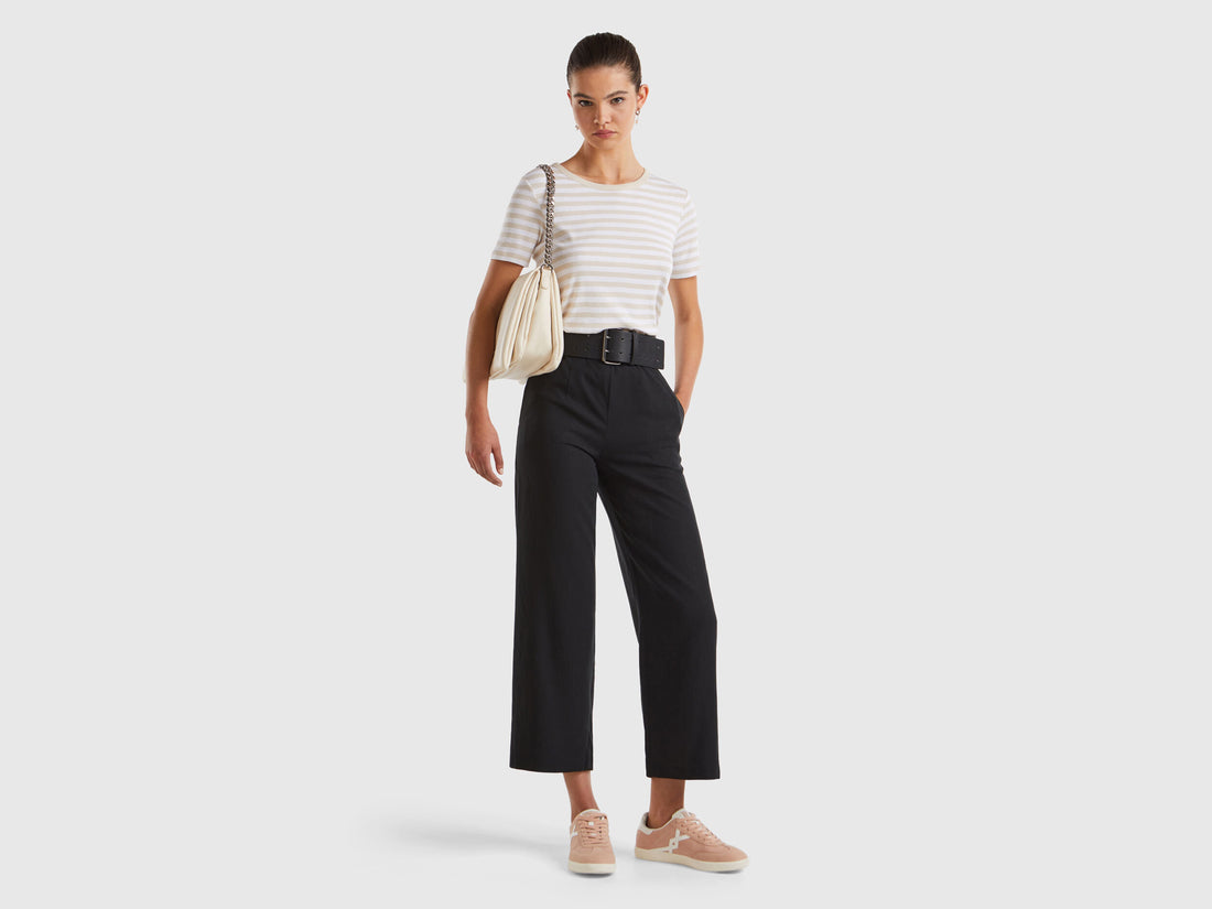 Cropped Trousers In Sustainable Viscose Blend_4ENBDF06Q_100_01