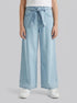 Benetton Light Blue Girls Wide Fit Jeans with Sash SKU: 4FFKCE03Q_902 Image 00