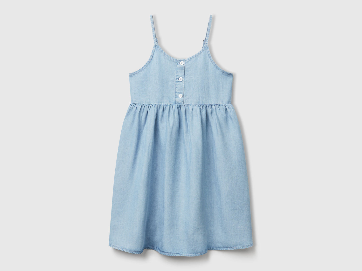 Benetton_Chambray Dress_4FFKCV03J_901_01