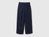Benetton Dark Blue Women Balloon Leg Pants SKU: 4FRXDF0B0_016 Image 01