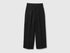 Benetton Black Women Balloon Leg Pants SKU: 4FRXDF0B0_100 Image 01