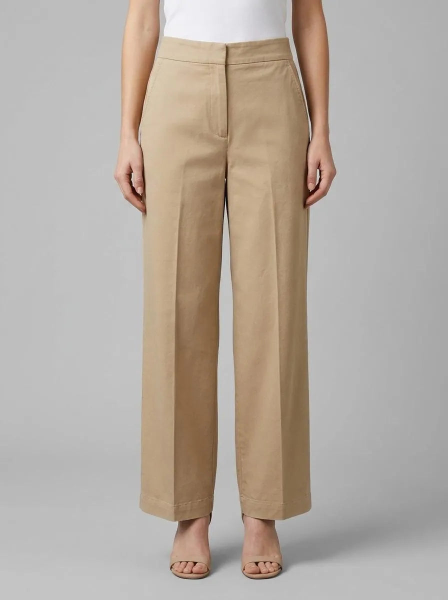 Benetton Camel Women Balloon Leg Pants SKU: 4FRXDF0B0_21R Image 00