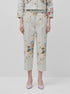Benetton Light Green Women Floral Trousers SKU: 4H3UDF0BB_67F Image 00