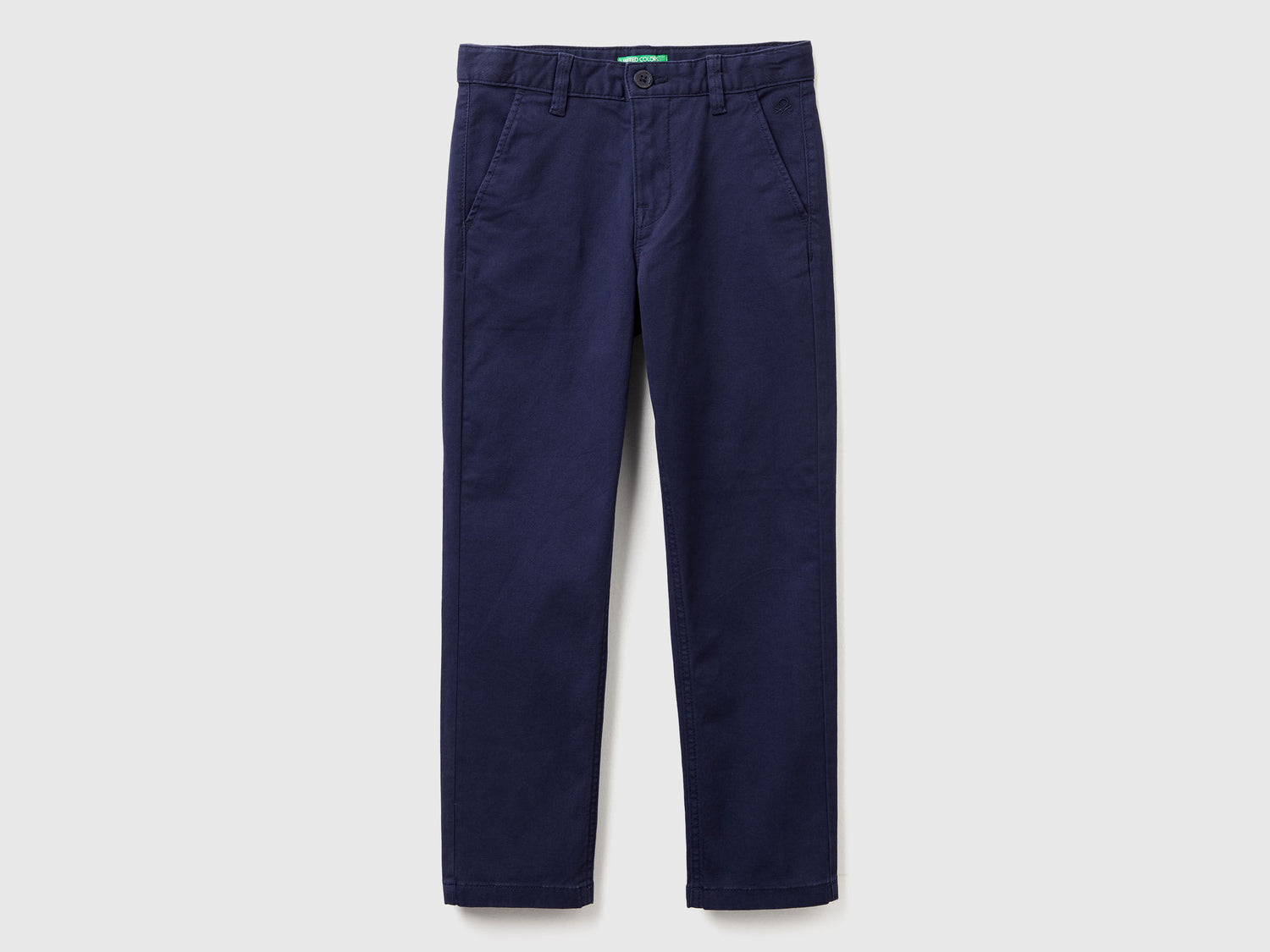 Benetton_Dark Blue_Slim Fit Chinos in Stretch Cotton_4HM6CF04X_252_01