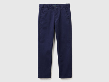 Benetton_Dark Blue_Slim Fit Chinos in Stretch Cotton_4HM6CF04X_252_01