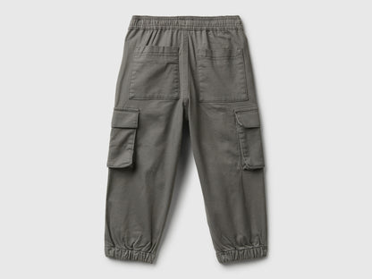 Benetton_Dark Gray_Cargo Trousers with Drawstring_4HM6GF01Z_00W_02