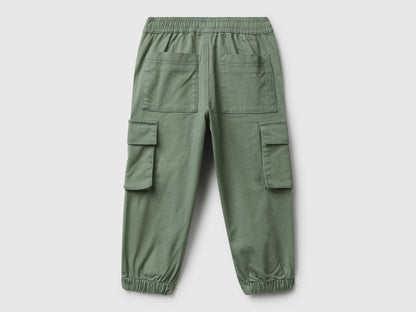 Benetton_Military Green_Cargo Trousers with Drawstring_4HM6GF01Z_075_02