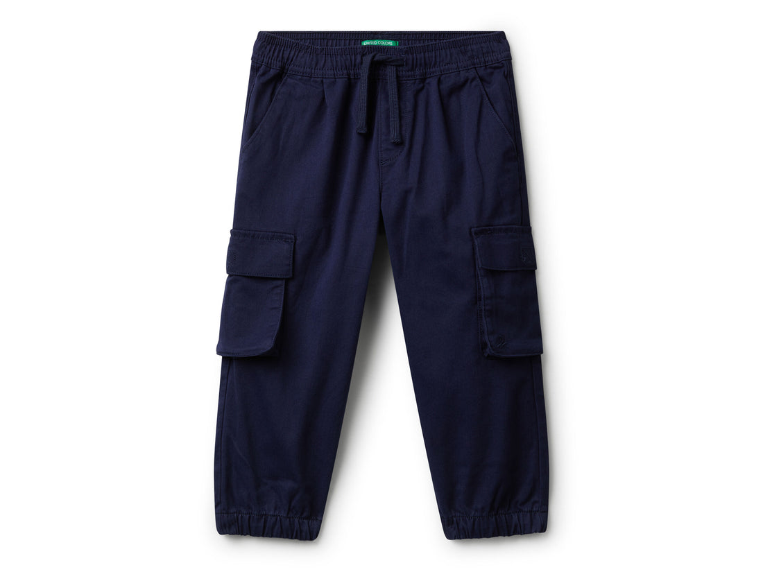 Benetton_Dark Blue_Cargo Trousers with Drawstring_4HM6GF01Z_252_01