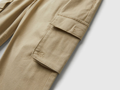 Benetton_Beige_Cargo Trousers with Drawstring_4HM6GF01Z_39A_03