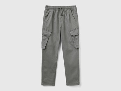 Slim Fit Cargo Trousers_4HM6YF00M_00W_01