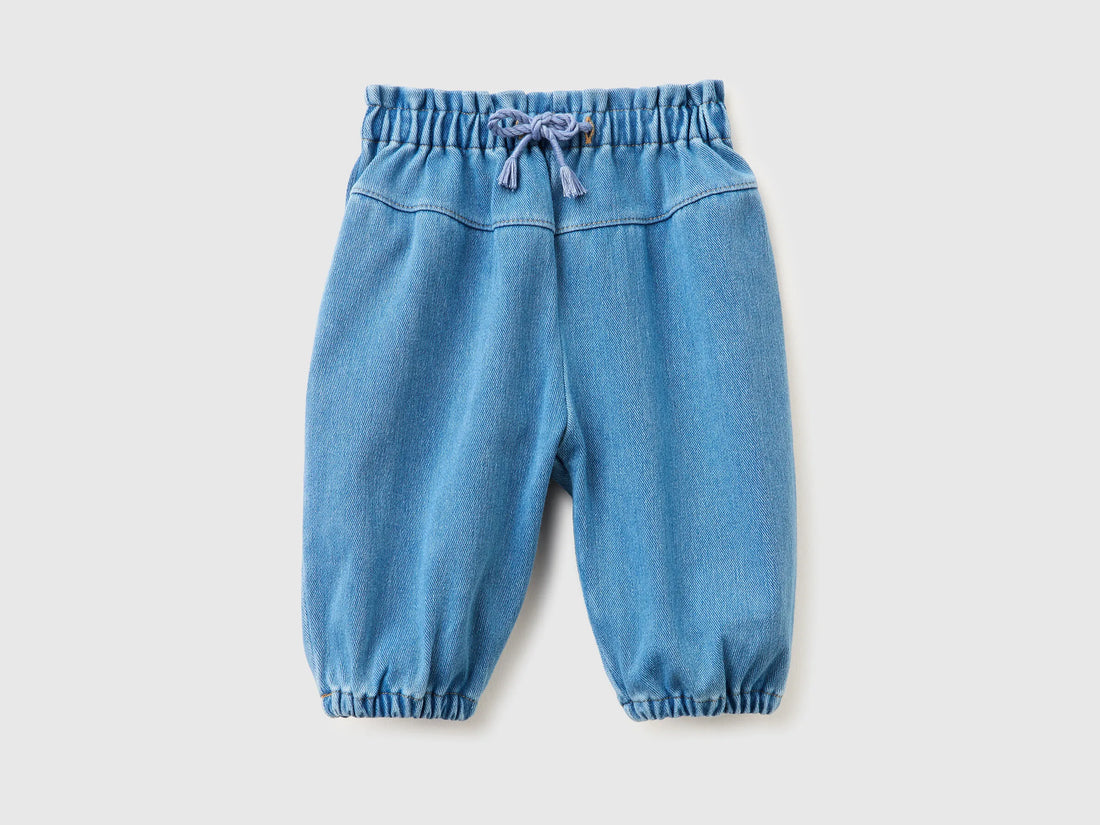 Benetton Blue Newborn Stretch Jeans SKU: 4I42AF01R_902 Image 01