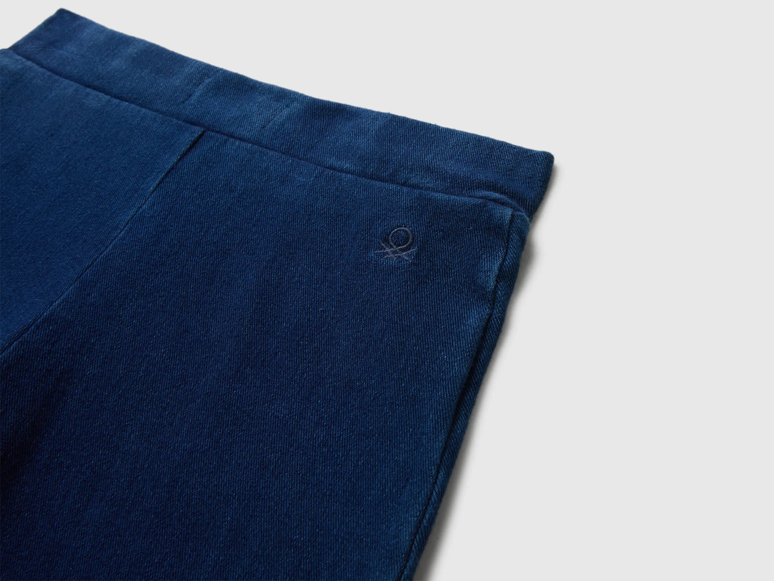 Benetton Dark Blue Girls Wide Fit Super Stretch Jeans SKU: 4I42CE04F_901 Image 03