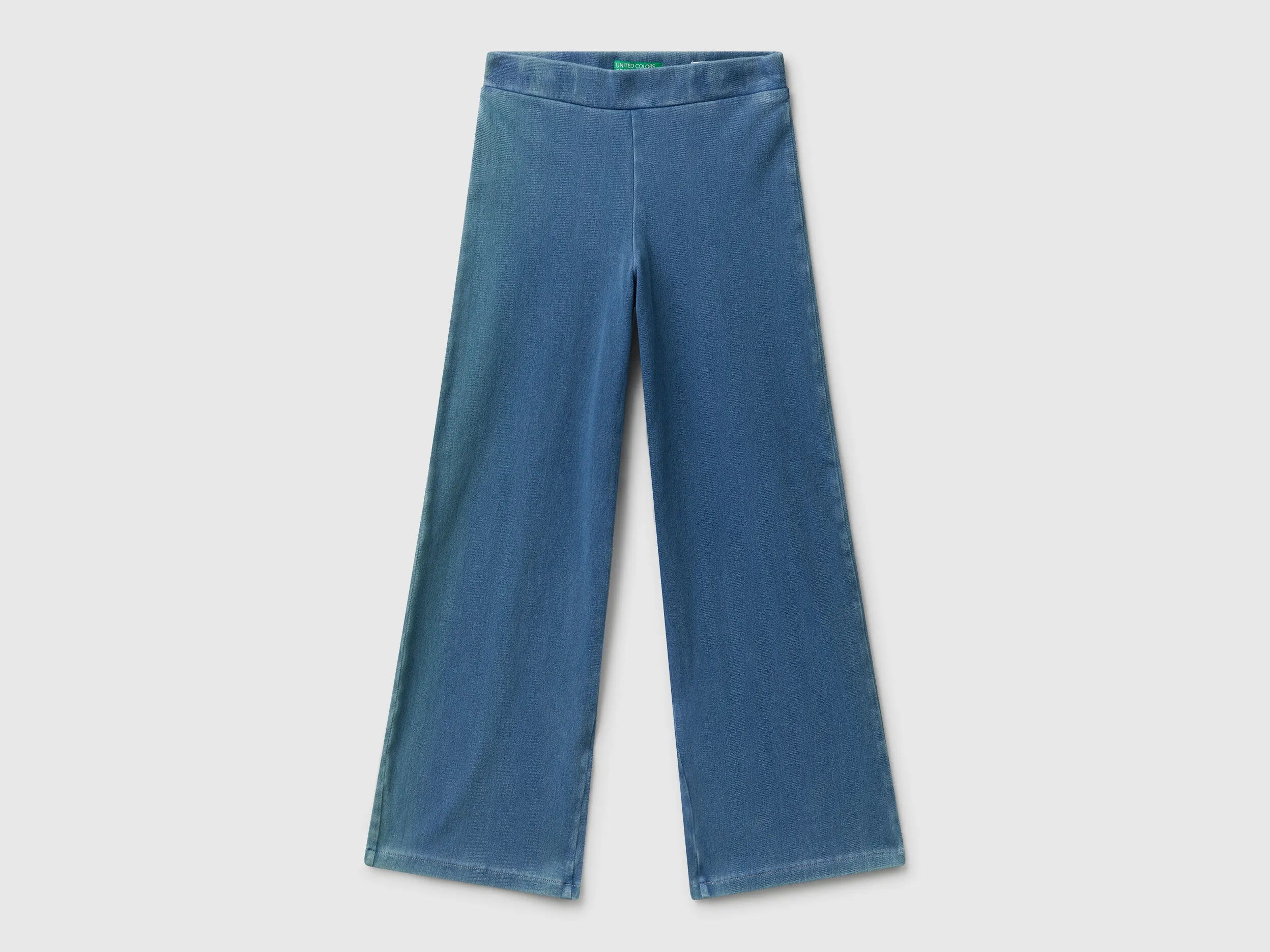 Benetton Blue Girls Wide Fit Super Stretch Jeans SKU: 4I42CE04F_902 Image 01