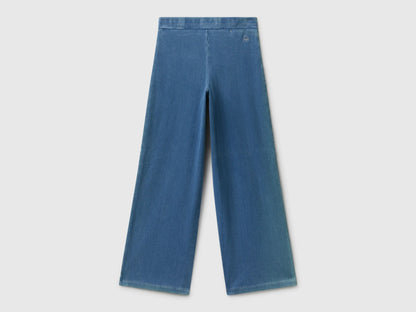 Benetton Blue Girls Wide Fit Super Stretch Jeans SKU: 4I42CE04F_902 Image 02