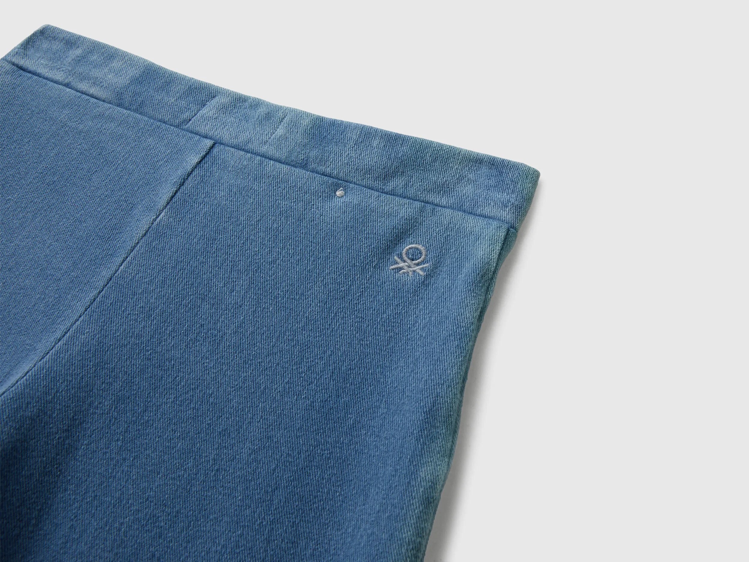 Benetton Blue Girls Wide Fit Super Stretch Jeans SKU: 4I42CE04F_902 Image 03