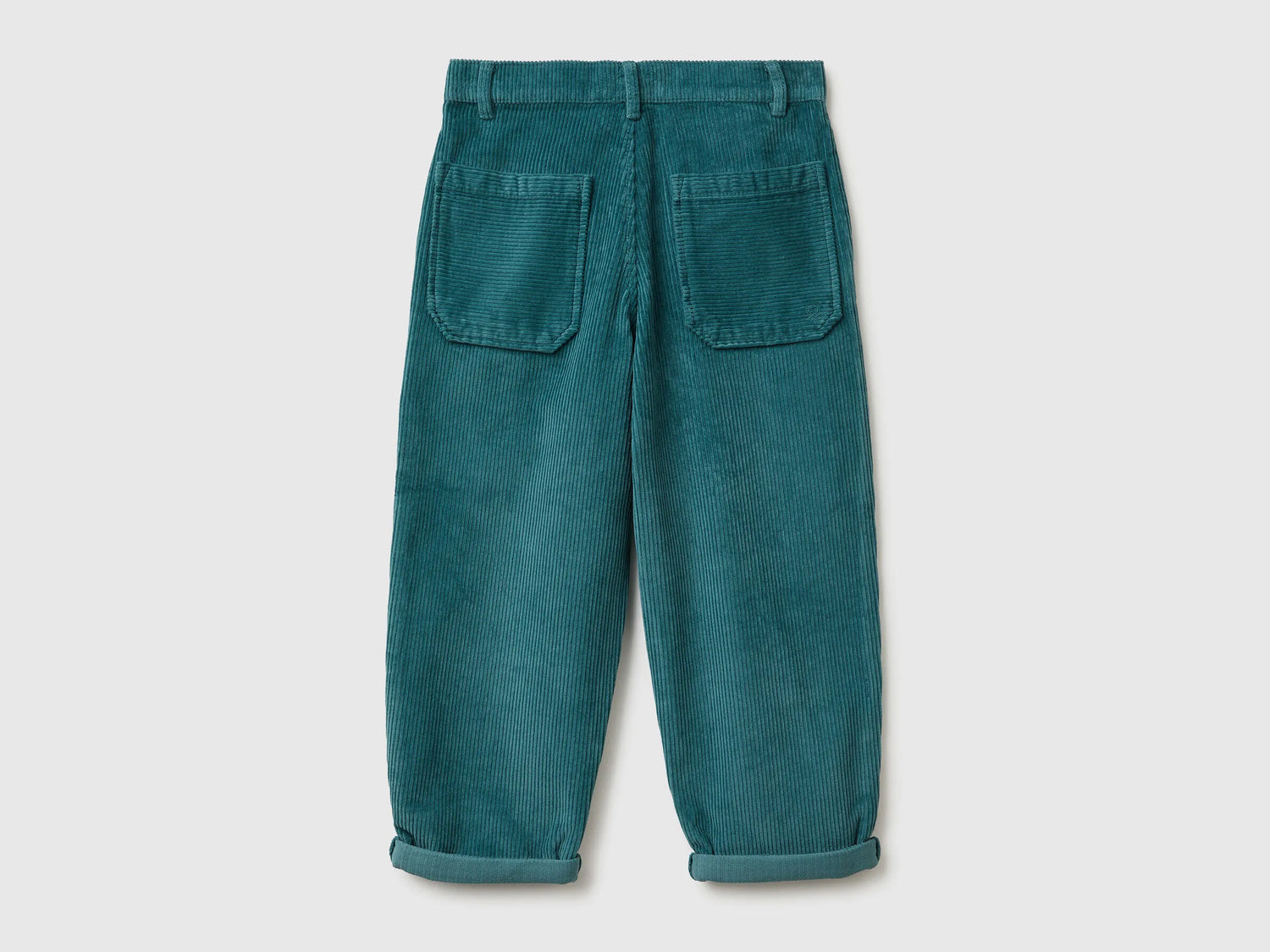 Benetton_Turquoise_Balloon Fit Velvet Trousers_4IKTCF058_19W_02
