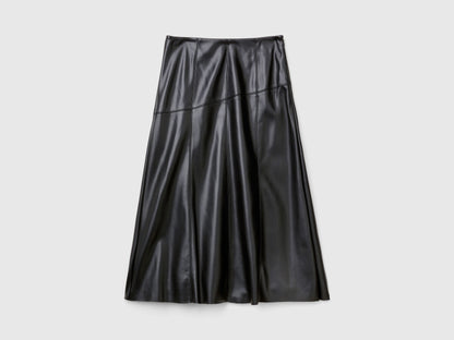 Midi Skirt in Imitation Leather_4IVRD004C_100_04