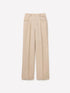 Sisley Beige Women Elegant Trousers with a Shiny Effect SKU: 4JFDLF08X_018 Image 01