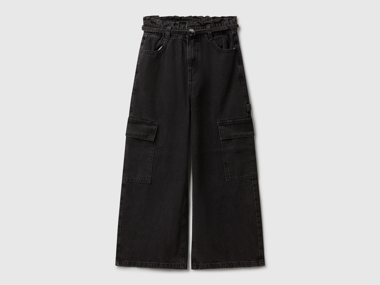 Benetton_Black_Loose Fit Cargo Jeans_4KEHCF04T_800_01