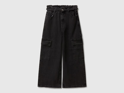 Benetton_Black_Loose Fit Cargo Jeans_4KEHCF04T_800_01