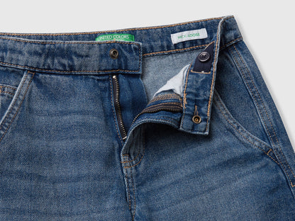 Benetton_Blue_Loose Fit Cargo Jeans_4KEHCF04V_901_03