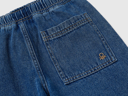 Benetton Blue Boys Jogger-Style Jeans SKU: 4KEHCF05K_902 Image 03