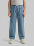 Benetton Light Blue Boys Jogger-Style Jeans SKU: 4KEHCF05K_903 Image 00