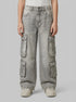 Benetton Light Gray Boys Loose Fit Jeans with Pockets SKU: 4KEHCF05P_701 Image 00