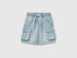 Benetton Blue Boys Denim Bermuda Shorts with Pockets SKU: 4KEHG903F_902 Image 01