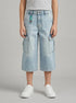 Benetton Blue Boys Loose-Fit Cargo Jeans SKU: 4KEHGF02X_902 Image 00