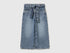 Benetton Light Blue Girls Wide-Fit Jeans with Belt SKU: 4KGZGE02M_902 Image 01