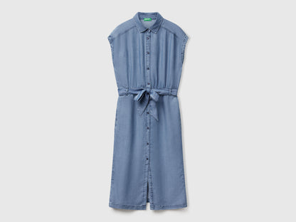 Benetton_Chambray Shirt Dress with Sash_4KHNDV0BI_902_04