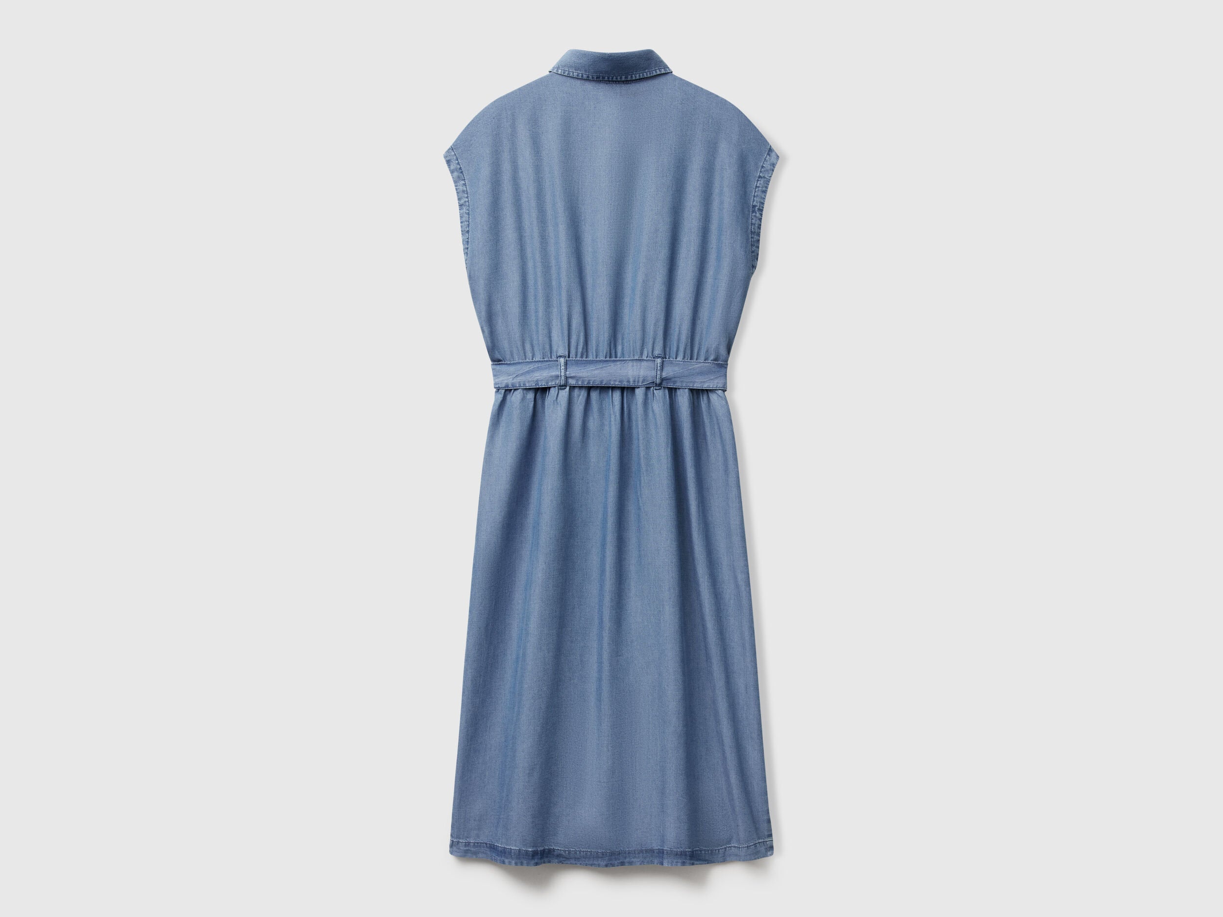 Benetton_Chambray Shirt Dress with Sash_4KHNDV0BI_902_05