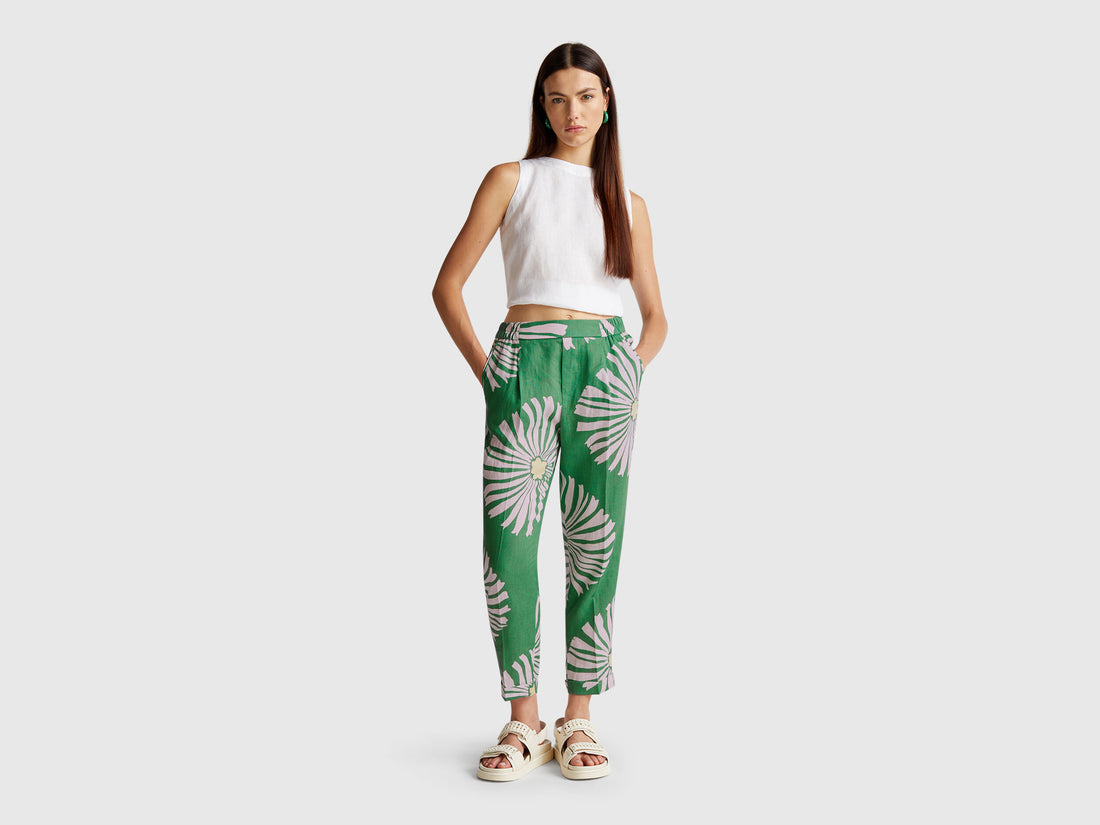 Benetton_Printed Linen Trousers_4KPRDF079_69W_01