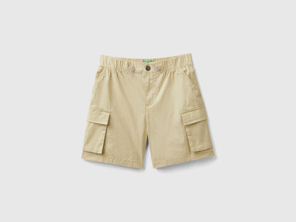 Cargo Bermuda Shorts In Stretch Cotton_4L2Vc9031_32G_01