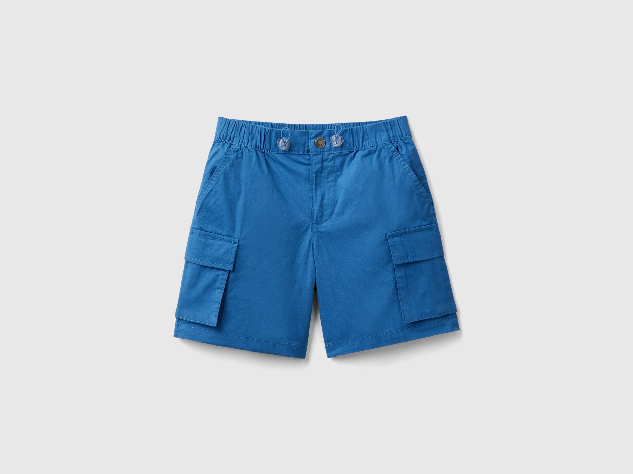 Cargo Bermuda Shorts In Stretch Cotton_4L2Vc9031_3M6_01