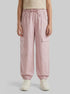 Benetton Pink Girls Jogger Fit Cargo Pants SKU: 4L2VCF05H_0C3 Image 00