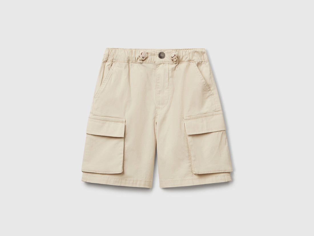 Benetton_Parachute Shorts in Stretch Cotton_4L2VG902V_152_01