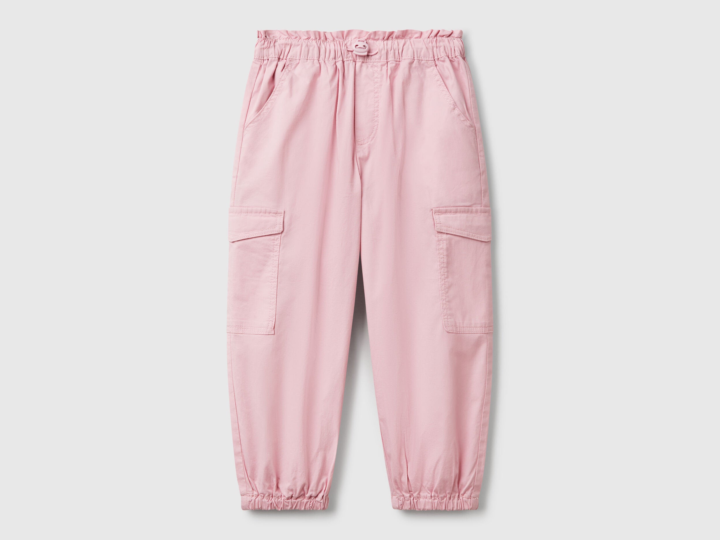 Benetton_Stretch Cotton Cargo Trousers_4L2VGF028_09J_01
