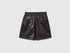 Benetton_Black_Bermudas in Imitation Leather_4M3CD9029_100_01