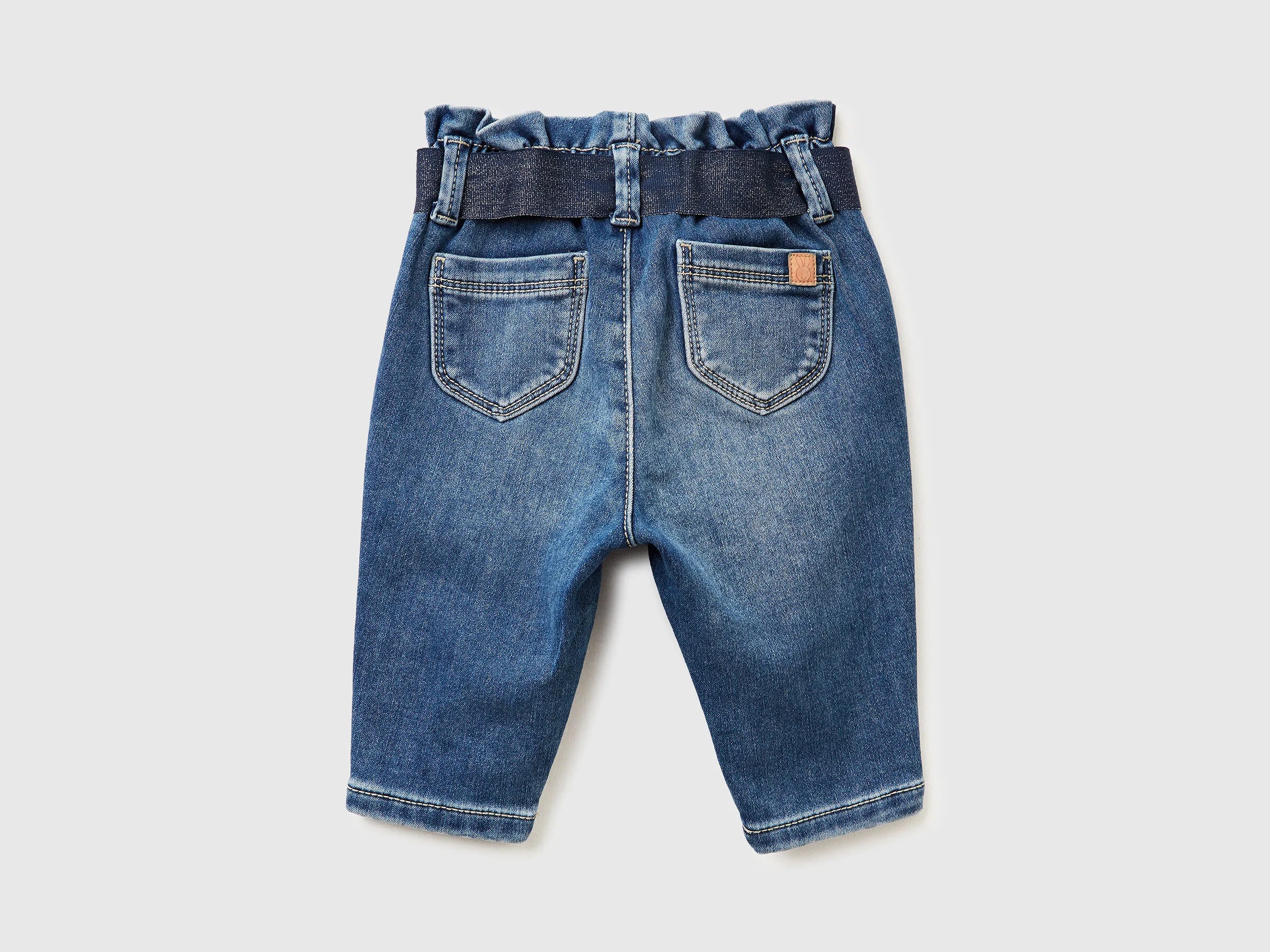 Benetton_Blue_Thermal Jeans with Sash_4MAGAF01O_901_02