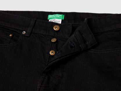 Benetton Black Men Five Pocket Slim Fit Jeans SKU: 4MCP57BC8_800 Image 06